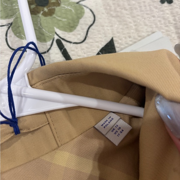 NW Burberry Women Car Cotton Coat Jacket Sz US 10 UK 12 EU 44 Color FLAX (beige) - Picture 7 of 13